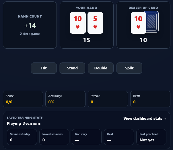 Playing Decision Trainer